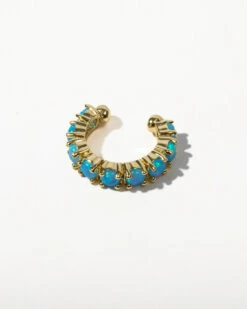 "Oh She Fancy" Ear Cuff - Gold|Blue Opal -Melinda Maria 040 Flipped fb2ebe82 1803 441a 85b2 ff0fa677db56
