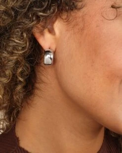 "She's So Smooth" Baby Hoops - Silver -Melinda Maria 8 24 233189