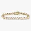 Mama Not Your Basic Tennis Bracelet - Gold|White Diamondettes -Melinda Maria BRACELETE 2GOLD V1 a40906cc 9a5d 4ef1 b09e 7cb6815407d4