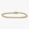 Baby Not Your Basic Tennis Bracelet - Gold|White Diamondettes -Melinda Maria BRACELETE1 GOLD V1 abccd7df d117 4c20 811e 17044cf6f5f7