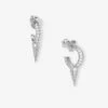 Baby Gabriella Pavé Single Spike Earrings - Silver|White Diamondettes -Melinda Maria BabyGabriellaPaveSingleSpikeEarrings E7116 S P V1 2e8ec4be 8dad 4011 b9a5 9c65b93a239e