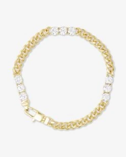 Baby Julian's Obsessed With Diamonds Bracelet - Gold|White Diamondettes