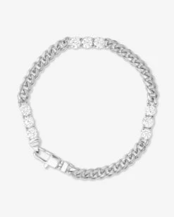 Baby Julian's Obsessed With Diamonds Bracelet - Silver|White Diamondettes