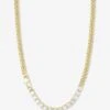 Baby Julian REALLY Loves Diamonds Necklace - Gold|White Diamondettes -Melinda Maria BabyJulianREALLYLovesDiamondsNecklace N6398 G WTCZ P V1
