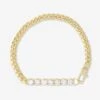 Baby Julian Loves Diamonds Bracelet - Gold|White Diamondettes -Melinda Maria BabyJulian sObsessedwithDiamondsBracelet B1450 G WTCZ P V1