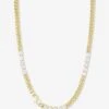 Baby Julian's Obsessed With Diamonds Necklace - Gold|White Diamondettes -Melinda Maria BabyJulian sObsessedwithDiamondsNecklace N6400 G WTCZ P V1