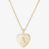 Baby Love Letters Pendant Necklace - Gold|White Diamondettes -Melinda Maria BabyLoveLettersPendantNecklace N6415 G WTCZ A P V1