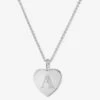 Baby Love Letters Pendant Necklace - Silver|White Diamondettes -Melinda Maria BabyLoveLettersPendantNecklace N6415 S WTCZ A P V1