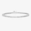 Baby Not Your Basic Tennis Bracelet - Silver|White Diamondettes -Melinda Maria BabyNotYourBasicTennisBracelet B1388 S WTCZ P V1