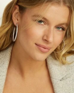 Baroness Hoops 2" - Silver|White Diamondettes 8 Baroness Hoops 2" - Silver|White Diamondettes -Melinda Maria Baroness2 Hoops SWT E 12 06 2023 0472 R1 CR1 56535367 7278 40ef b49e 4f13f35a6768