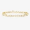 Baroness Tennis Bracelet - Gold|White Diamondettes -Melinda Maria BaronessTennisBracelet B1326 G WTCZ P V1