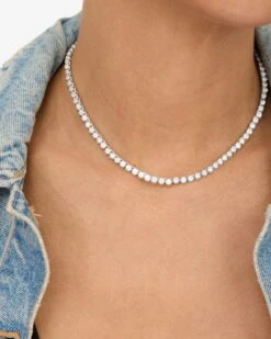 Melinda Maria 32 Melinda Maria -Melinda Maria BaronessTennisNecklace15 MM N4801 S WTCZ2615