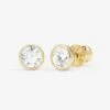 Baroness 6mm Studs - Gold|White Diamondettes -Melinda Maria Baroness 6mm Studs E7107 G WT P V1