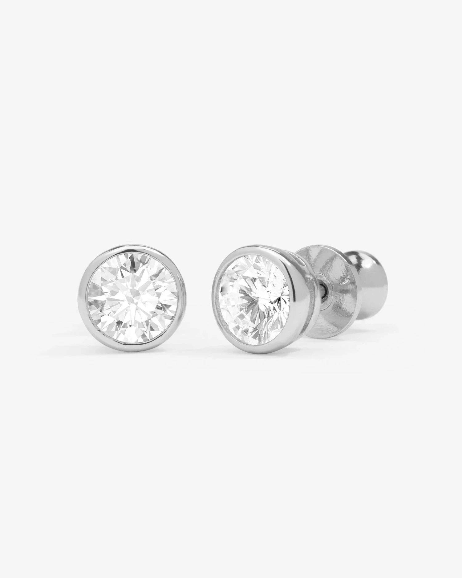 Baroness 6mm Studs - Silver|White Diamondettes 3 Baroness 6mm Studs - Silver|White Diamondettes