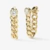 Julian Soft Chain Hoops - Gold|White Diamondettes -Melinda Maria CHAIN CZEARRINGS JE5041 P G V1 0f762be3 4c40 418b b2a6 5c3f1763e652