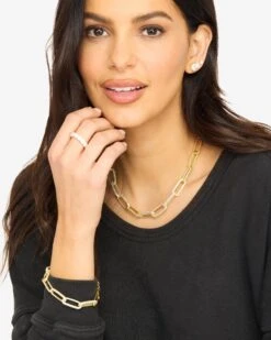 Melinda Maria 34 Melinda Maria -Melinda Maria CarriePaveChainNecklace N4929 G WTCZ E V2