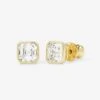Duchess 6mm Studs - Gold|White Diamondettes