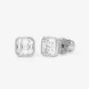 Duchess 6mm Studs - Silver|White Diamondettes -Melinda Maria Duchess 6mm Studs E7099 S WT P V1