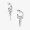 Gabriella Pavé Triple Spike Earrings - Silver|White Diamondettes -Melinda Maria E7000SWTCZ dda382c7 997c 482b a651 da236fe199f2