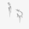 Baby Gabriella Smooth Triple Spike Earrings - Silver 2 Baby Gabriella Smooth Triple Spike Earrings - Silver -Melinda Maria E7000S 974f1968 1484 4d58 bcd2 08541e09397e