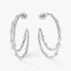 Big Ass Doubled Hoops 1.5" - Silver|White Diamondettes 2 Big Ass Doubled Hoops 1.5" - Silver|White Diamondettes -Melinda Maria EAR MED S HOOP V1 bf8f64b3 36c7 4020 800f 05a6a98cdc3f