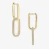 Carrie Pavé Chain Convertible Huggies - Gold|White Diamondettes -Melinda Maria EARING PAVEH GOLD 9f4ed4a7 7a9b 479c 9215 1ea397601204