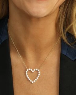She's An Icon Heart Necklace - Gold|White Diamondettes 11 She's An Icon Heart Necklace - Gold|White Diamondettes -Melinda Maria EmptyName26 v1 2e5213a3 c973 44b9 ba17 c8c8a2cd93d1