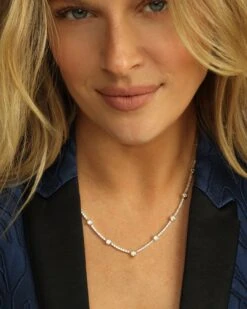 She's An Icon Station Necklace - Gold|White Diamondettes -Melinda Maria EmptyName39 v3copy 29a798b9 bf47 40d5 b10a c1ff5645dcab