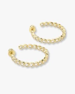 Baroness Hoops 1.25" - Gold|White Diamondettes -Melinda Maria GWP DEC G V2 2440d210 e768 4b0d 924d 0fb06f15b4ca