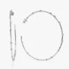 Big Ass Hoops 3" - Silver|White Diamondettes -Melinda Maria HOOPS 2 SILVER FRONT 9dc0a0a5 7c53 4b6a 88ee 2898529951dc