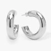 "She's So Smooth" Tube Hoops - Silver 1 "She's So Smooth" Tube Hoops - Silver -Melinda Maria HOOPS1 GOLD V1 fb1de561 9a17 4535 808e b2c6abdd75b0