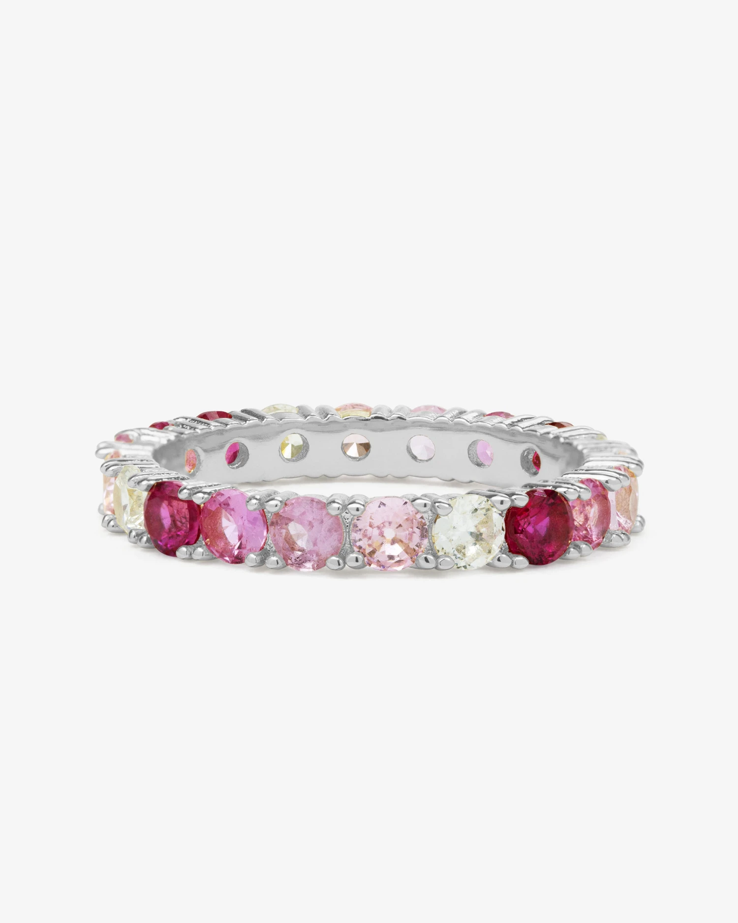Heiress Ombré Ring - Silver|Pink Sapphire Ombré 3 Heiress Ombré Ring - Silver|Pink Sapphire Ombré