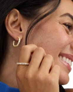 Heiress Ring - Gold|White Diamondettes -Melinda Maria HeiressRing R6121 G E V1b