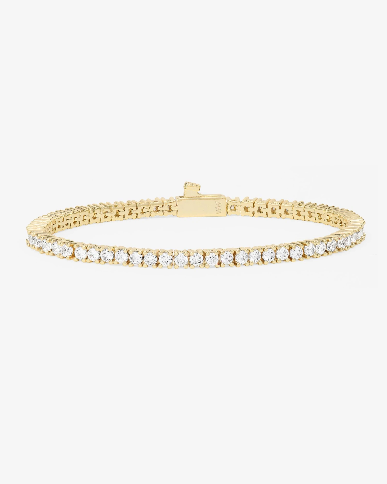 Heiress Tennis Bracelet - Gold|White Diamondettes 3 Heiress Tennis Bracelet - Gold|White Diamondettes