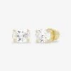Hello Gorgeous 8mm Studs - Gold|White Diamondettes -Melinda Maria HelloGorgeous6mmStuds E7105 G WT P V1