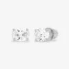 Hello Gorgeous 8mm Studs - Silver|White Diamondettes -Melinda Maria HelloGorgeous6mmStuds E7105 S WT P V1