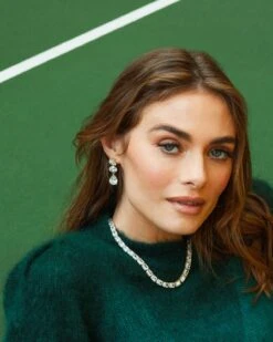 Grand Slam Tennis Necklace - Silver|White Diamondettes -Melinda Maria HelloGorgeousDropEarrings BabyGrandSlamNecklace16 94d8f8fb 1b6a 46a6 8614 8e95fe51f4a8