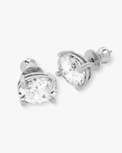 Hello Gorgeous 10mm Studs - Silver|White Diamondettes -Melinda Maria HelloGorgeousStudEar SWT P 12 06 2023 2075 v1 OPT