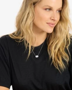 Hello Gorgeous! Necklace - Silver|White Diamondettes -Melinda Maria HelloGorgeous Necklace GWP N6185 S WTCZ E V2