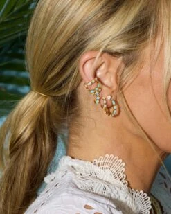 Isla Huggies - Silver|Blue Opal -Melinda Maria IslaCollection2025 LS 1079 ThirdLook 2