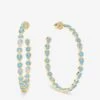 Isla Hoops 2" - Gold|Blue Opal -Melinda Maria IslaHoops2 E7137 G BOPCZ P V1