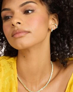 Isla Huggies - Gold|Blue Opal -Melinda Maria IslaHuggies E7133 G BOPCZ E V2