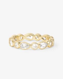 Isla Ring - Gold|White Diamondettes