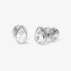 Isla 6mm Studs - Silver|White Diamondettes