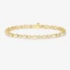 Isla Tennis Bracelet - Gold|White Diamondettes