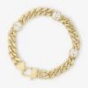 Julian Triple Diamond Bracelet - Gold|White Diamondettes