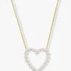 She's An Icon Heart Necklace - Gold|White Diamondettes 2 She's An Icon Heart Necklace - Gold|White Diamondettes -Melinda Maria JN2540 G V1 9ca4e40a 9ed7 4cd4 92b4 ea8bd09a6673