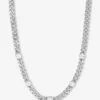 Julian 5 Diamond Necklace - Silver|White Diamondettes