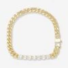 Julian Loves Diamonds Bracelet - Gold|White Diamondettes -Melinda Maria JulianlovesdiamondsCubanChain B1442 P G V1 round