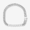 Julian Loves Diamonds Bracelet - Silver|White Diamondettes -Melinda Maria JulianlovesdiamondsCubanChain B1442 P S V1 round